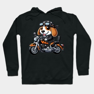 Biker Beagle Hoodie